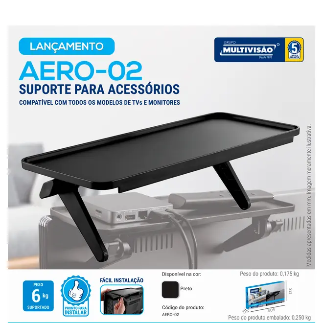 Suporte Para Acessórios Para TV Multivisão
