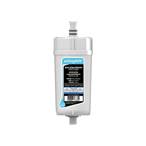 REFIL ACQUA PARA TORNEIRA COM FILTRO PREMIUM ACQUABIOS