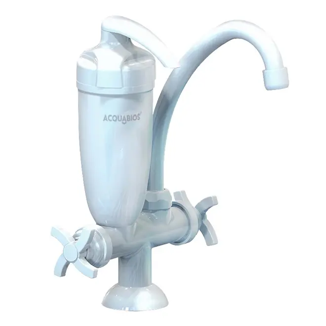 TORNEIRA BICA MOVEL NEW BANC COM FILTRO BRANCA ACQUABIOS