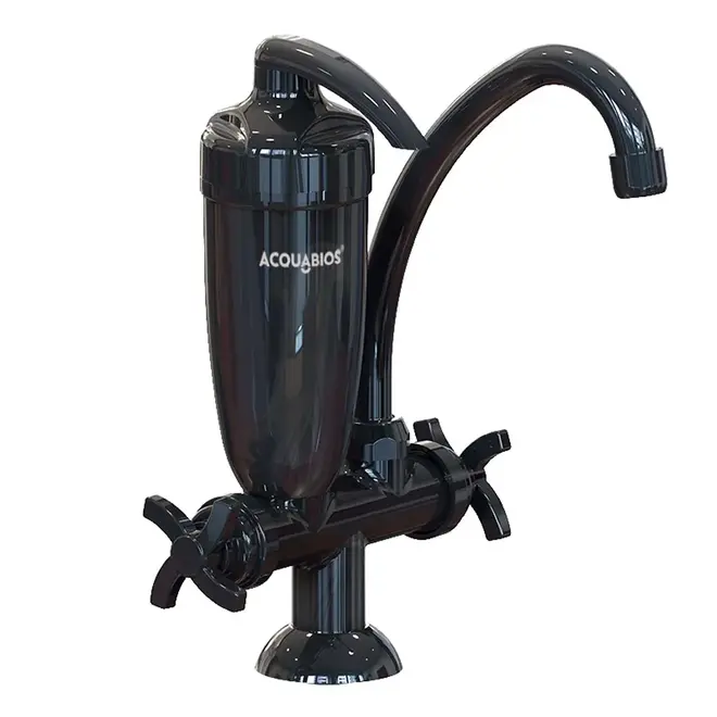 TORNEIRA BICA MOVEL NEW BANC COM FILTRO PRETA ACQUABIOS
