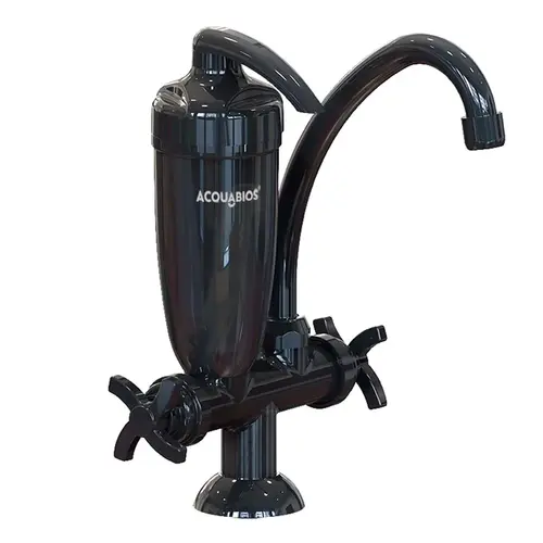 TORNEIRA BICA MOVEL NEW BANC COM FILTRO PRETA ACQUABIOS