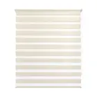 Persiana Zebra Bege Linho Dupla Rolo 160x160cm Evolux