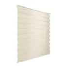 Persiana Zebra Bege Linho Dupla Rolo 160x160cm Evolux