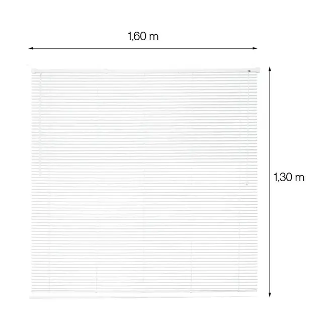 Persiana Off PVC 25mm Branca 160x130 Evolux