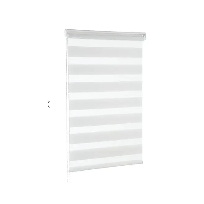 Persiana Zebra Branco  Dupla Rolo 140x160cm Evolux