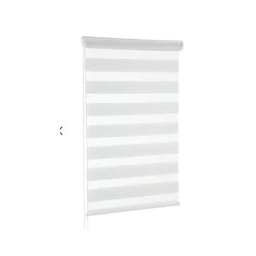 Persiana Zebra Branco  Dupla Rolo 140x160cm Evolux