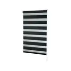 Persiana Zebra Preta Dupla Rolo 120x160cm Evolux