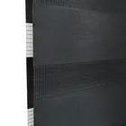 Persiana Zebra Preta Dupla Rolo 120x160cm Evolux