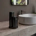 Kit Acessórios Para Bancada de Banheiro 3 Peça Preto Astra