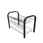 Escorredor Louça Premium 18 Pratos Preto Utilaço