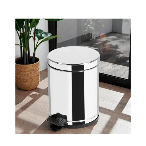 Lixeira com Pedal 4,5 Litros Aço Inox 3505 Viel