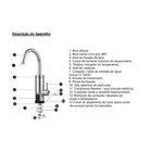 Torneira Elétrica Blindada 220V 3000W Bancada Fame
