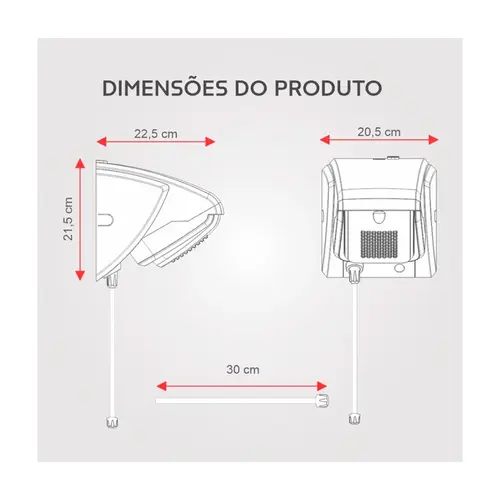 Chuveiro Ducha Compacta Eletrônica Branco 220V 6.500W Fame