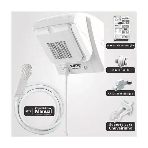 Chuveiro Ducha Compacta Eletrônica Branco 220V 7.800W Fame
