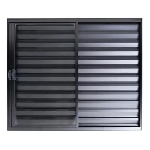 Veneziana de Aluminio 3 Folhas Premium Preto 100x120 Lux