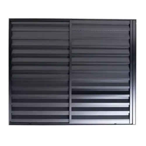 Veneziana de Aluminio 3 Folhas Premium Preto 100x120 Lux