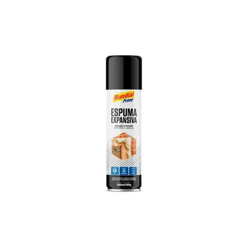 Espuma Expansiva de Poliuretano 300ml 190g Mundial Prime