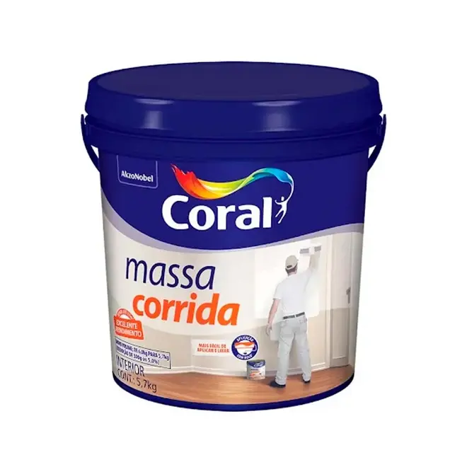 MASSA CORRIDA PVA 5,7KG CORAL