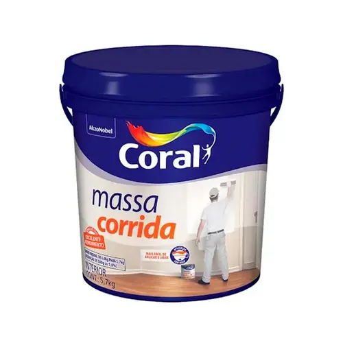 MASSA CORRIDA PVA 5,7KG CORAL