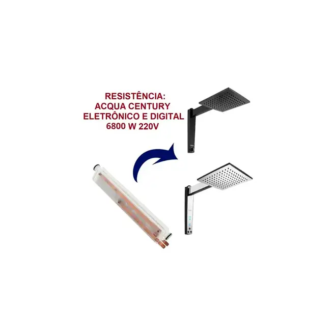 Resistência  Acqua Century 4065A 6800W 220V Lorenzetti