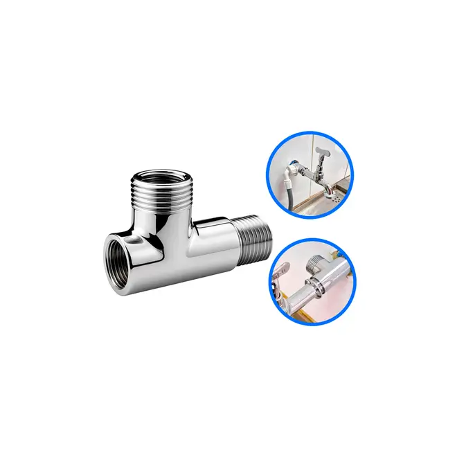 Adaptador Conector T Para Tanque Máquina De Lavar 1/2" Metal Garden