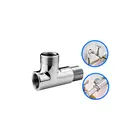 Adaptador Conector T Para Tanque Máquina De Lavar 1/2" Metal Garden