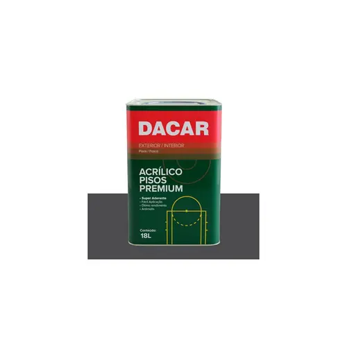 Tinta Piso Fosco 18L Cinza Chumbo Dacar