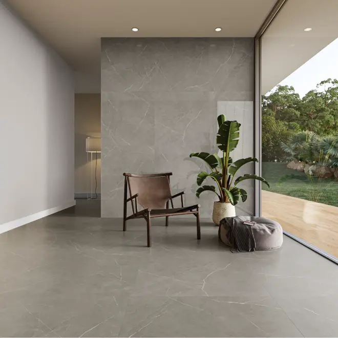 Porcelanato 80x80 Acetinado Essence Cinza Cetim Cx2,60m² Incesa