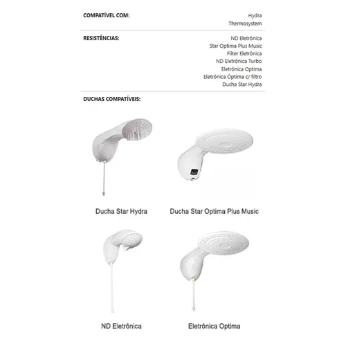 Resistência para Hydra Eletrônicas 7700W 220V Pratimix