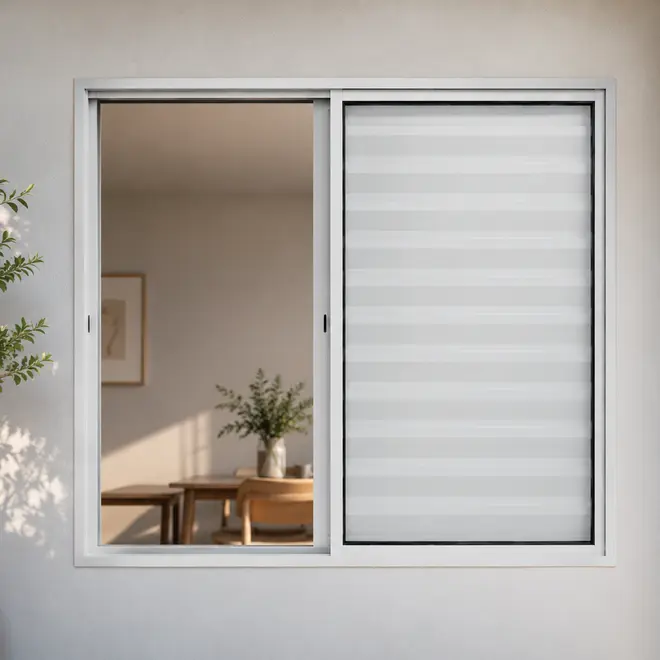 Veneziana 3 Folhas 100x120 Light Branco Sem Grade Lux