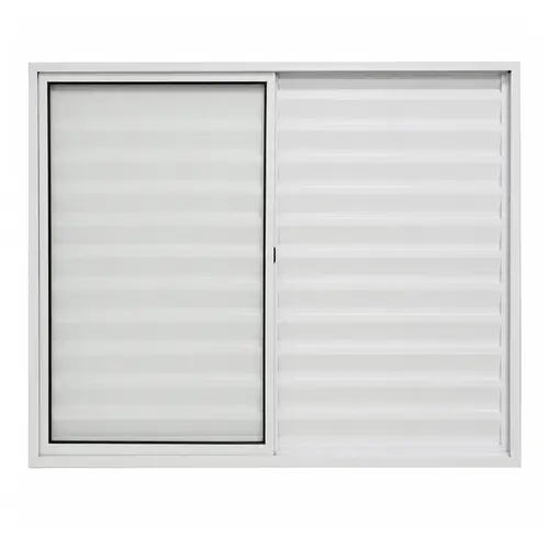 Veneziana 3 Folhas 100x120 Light Branco Sem Grade Lux