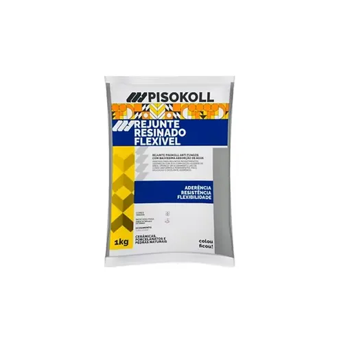 Rejunte Resinado Flex Branco 1kg Pisokoll