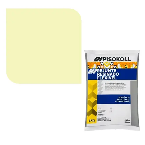 Rejunte Resinado Flex Travertino 1kg Pisokoll