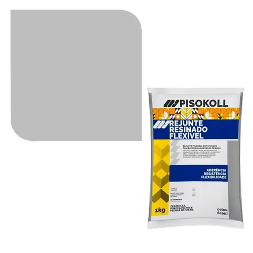 Rejunte Resinado Flex Grafite 1kg Pisokoll