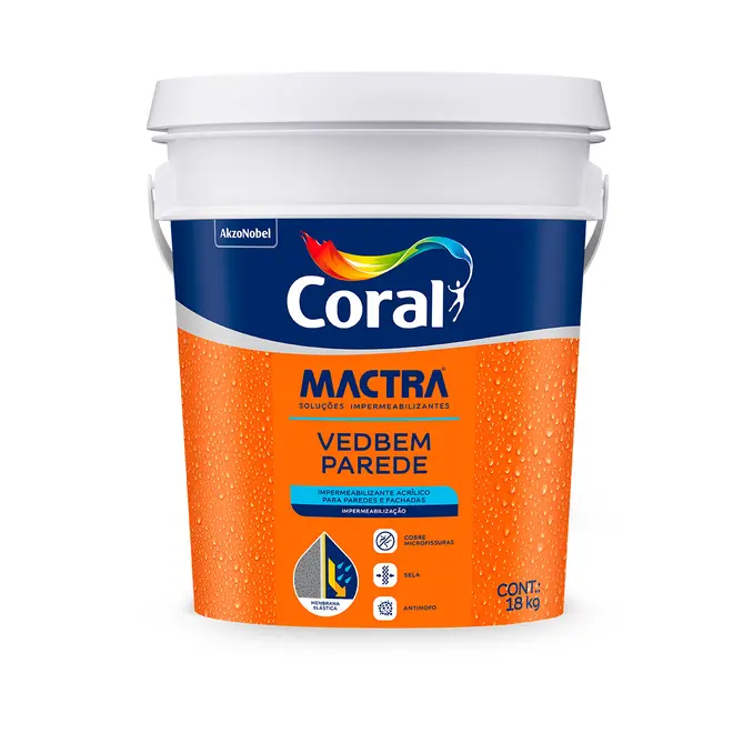 MACTRA VEDBEM PAREDE 18KG BRANCO CORAL