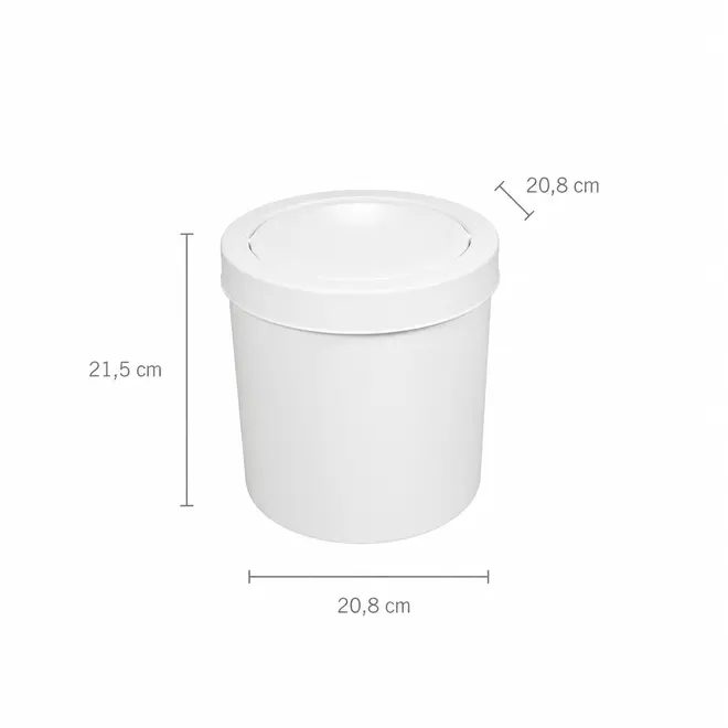 CESTO MULTIUSO BASCULANTE 6L BRANCO ASTRA