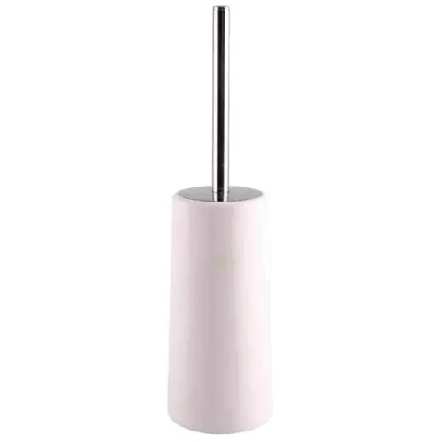 ESCOVA SANITARIA REDONDA HASTE INOX BRANCA ASTRA