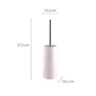 ESCOVA SANITARIA REDONDA HASTE INOX BRANCA ASTRA