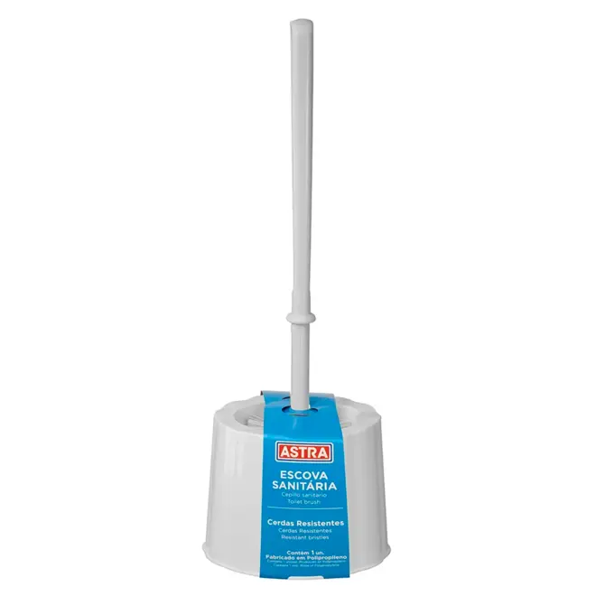 ESCOVA SANITARIA REDONDA BRANCA ASTRA