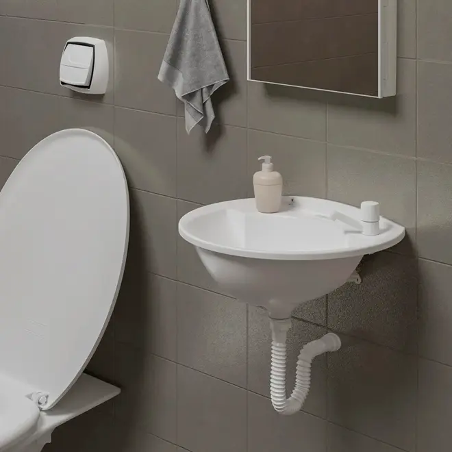 LAVATORIO PLASTICO 3,8L 36X28CM BRANCO ASTRA