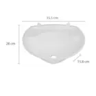LAVATORIO PLASTICO 3,8L 36X28CM BRANCO ASTRA