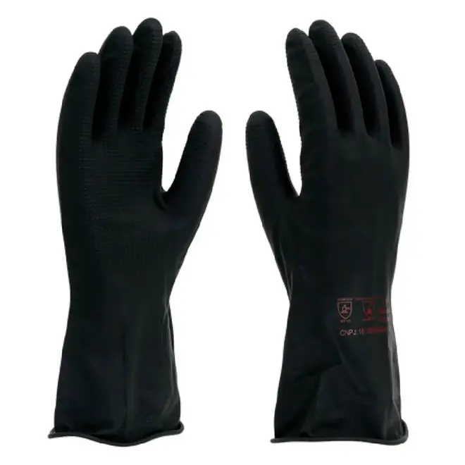 LUVA LATEX PRETA 9 IMBAT