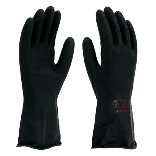 LUVA LATEX PRETA 9 IMBAT