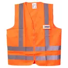 COLETE REFLETIVO LARANJA M C/BOLSO IMBAT