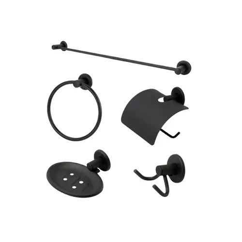 Kit 5 Peças Preto Inox Stander SSMetais