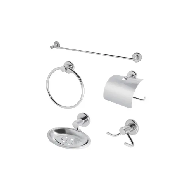 Kit 5 Peças Cromado Inox Stander SSMetais