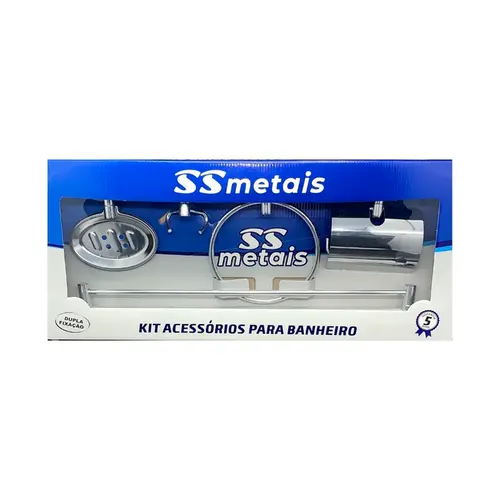 Kit 5 Peças Cromado Inox Stander SSMetais