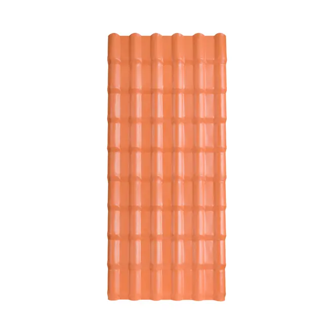 TELHA PLAN PVC 1,98X0,88 06 ONDAS TERRACOTA AFORT