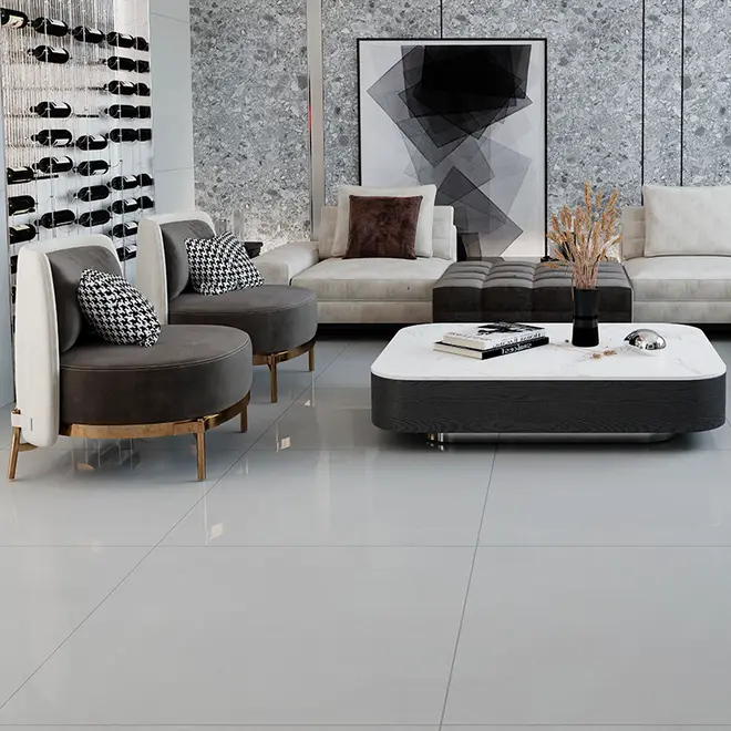 PORCELANATO 90X90 POLIDO OBELISCO OFF WHITE CX 2,43M2 DELTA