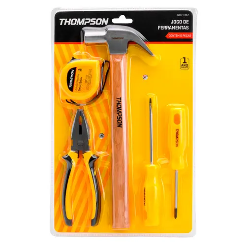 JOGO FERRAMENTAS 5 PEÇAS THOMPSON
